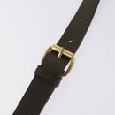 CELINE Shoulder Bag Leather Khaki Gold Auth ka6840-16