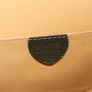 CELINE Shoulder Bag Leather Khaki Gold Auth ka6840-24