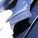 Christian Dior 30 Montaigne Shoulder Bag Leather Blue Gold Auth ka6841V-29