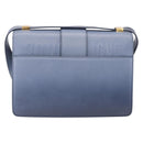 Christian Dior 30 Montaigne Shoulder Bag Leather Blue Gold Auth ka6841V-3