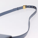 Christian Dior 30 Montaigne Shoulder Bag Leather Blue Gold Auth ka6841V-9