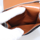 CELINE Macadam Canvas Triomphe Vertical Mobile Pouch PVC Brown Gold Auth ka6842-18