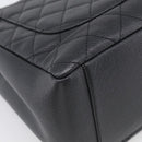 CHANEL GST Matelasse Chain Tote Bag Caviar Skin Black Gold CC Auth ka6843SAM-13