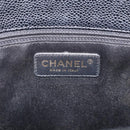 CHANEL GST Matelasse Chain Tote Bag Caviar Skin Black Gold CC Auth ka6843SAM-15