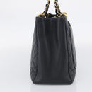 CHANEL GST Matelasse Chain Tote Bag Caviar Skin Black Gold CC Auth ka6843SAM-5