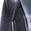 GUCCI Interlocking Shoulder Bag Leather Black Gold Auth ka6844-22