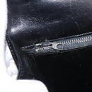 GUCCI Interlocking Shoulder Bag Leather Black Gold Auth ka6844-24