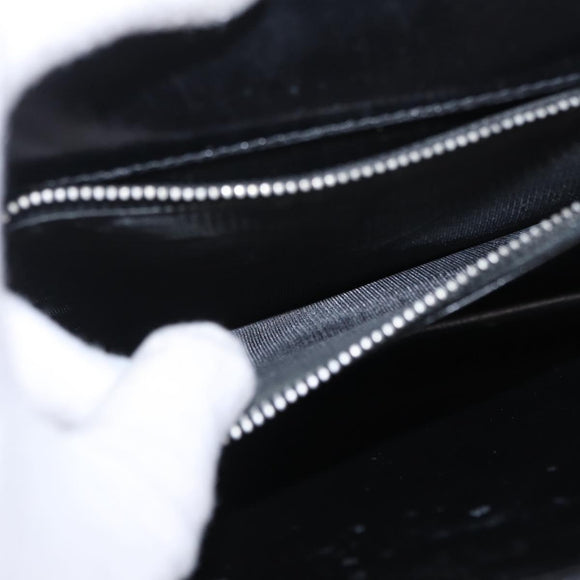 GUCCI Interlocking Shoulder Bag Leather Black Gold Auth ka6844
