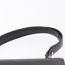 GUCCI Interlocking Shoulder Bag Leather Black Gold Auth ka6844-8