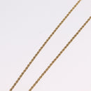 Christian Dior Rhinestone Necklace metal Gold Tone Auth ka6848-12
