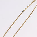 Christian Dior Rhinestone Necklace metal Gold Tone Auth ka6848-13