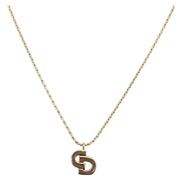 Christian Dior Necklace metal Gold Tone Auth ka6850