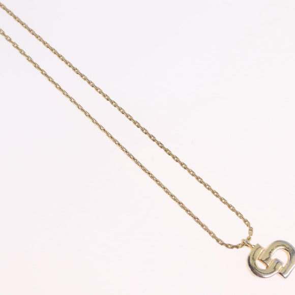 Christian Dior Necklace metal Gold Tone Auth ka6850