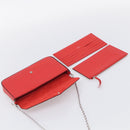LOUIS VUITTON Epi Wallet Pochette Felice Shoulder Bag Red M41559 LV Auth ka6851V-18