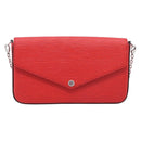 LOUIS VUITTON Epi Wallet Pochette Felice Shoulder Bag Red M41559 LV Auth ka6851V-2