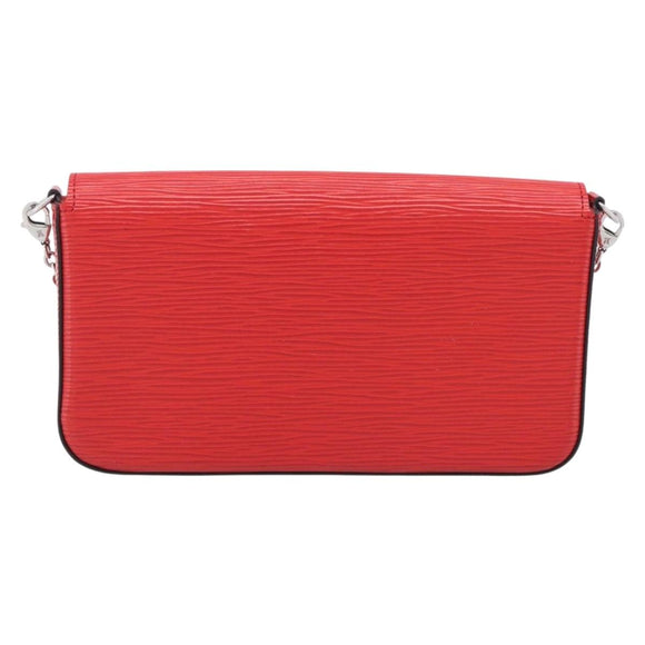 LOUIS VUITTON Epi Wallet Pochette Felice Shoulder Bag Red M41559 LV Auth ka6851V