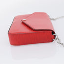 LOUIS VUITTON Epi Wallet Pochette Felice Shoulder Bag Red M41559 LV Auth ka6851V-5