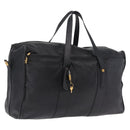LOEWE Tote Bag Leather Black Gold Auth ka6853-1