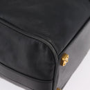 LOEWE Tote Bag Leather Black Gold Auth ka6853-10