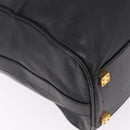 LOEWE Tote Bag Leather Black Gold Auth ka6853-12