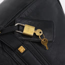 LOEWE Tote Bag Leather Black Gold Auth ka6853-15