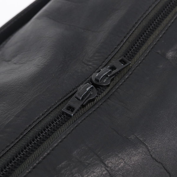 LOEWE Tote Bag Leather Black Gold Auth ka6853