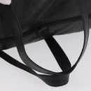 LOEWE Tote Bag Leather Black Gold Auth ka6853-7