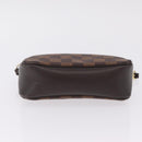 LOUIS VUITTON Damier Ebene Trousse Makeup Pouch N51982 LV Auth ka6856-10