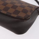 LOUIS VUITTON Damier Ebene Trousse Makeup Pouch N51982 LV Auth ka6856-14