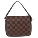 LOUIS VUITTON Damier Ebene Trousse Makeup Pouch N51982 LV Auth ka6856-2