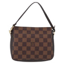 LOUIS VUITTON Damier Ebene Trousse Makeup Pouch N51982 LV Auth ka6856-3