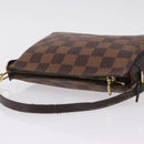 LOUIS VUITTON Damier Ebene Trousse Makeup Pouch N51982 LV Auth ka6856-7
