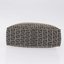 FENDI Zucchino Tote Bag Navy Silver Auth ka6858-10