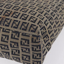 FENDI Zucchino Tote Bag Navy Silver Auth ka6858-12
