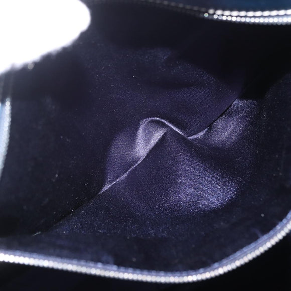 FENDI Zucchino Tote Bag Navy Silver Auth ka6858