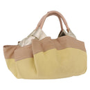 LOEWE Nappa Aire Anagram Hand Bag Leather Yellow Gold Auth ka6859-1