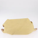 LOEWE Nappa Aire Anagram Hand Bag Leather Yellow Gold Auth ka6859-10