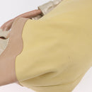 LOEWE Nappa Aire Anagram Hand Bag Leather Yellow Gold Auth ka6859-13