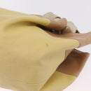 LOEWE Nappa Aire Anagram Hand Bag Leather Yellow Gold Auth ka6859-14