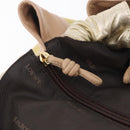 LOEWE Nappa Aire Anagram Hand Bag Leather Yellow Gold Auth ka6859-15
