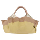 LOEWE Nappa Aire Anagram Hand Bag Leather Yellow Gold Auth ka6859-2