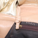 LOEWE Nappa Aire Anagram Hand Bag Leather Yellow Gold Auth ka6859-20
