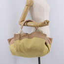 LOEWE Nappa Aire Anagram Hand Bag Leather Yellow Gold Auth ka6859-23