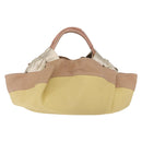 LOEWE Nappa Aire Anagram Hand Bag Leather Yellow Gold Auth ka6859-3