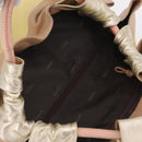 LOEWE Nappa Aire Anagram Hand Bag Leather Yellow Gold Auth ka6859-7