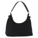 Salvatore Ferragamo Vala Shoulder Bag Nylon Black Silver Auth ka686-1