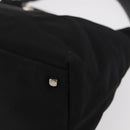 Salvatore Ferragamo Vala Shoulder Bag Nylon Black Silver Auth ka686-14