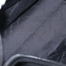 Salvatore Ferragamo Vala Shoulder Bag Nylon Black Silver Auth ka686-11