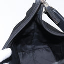 Salvatore Ferragamo Vala Shoulder Bag Nylon Black Silver Auth ka686-18