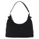 Salvatore Ferragamo Vala Shoulder Bag Nylon Black Silver Auth ka686-13